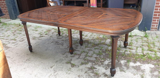 Image 1 of Uitschuifbaar Eetkamer Tafel Jugendstil 