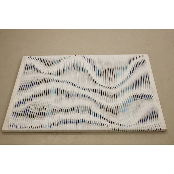 Image 1 of Vintage textuurschilderij met reliëfeffect