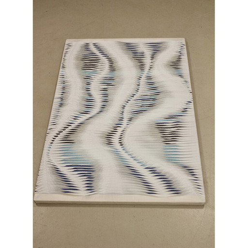 Vintage textuurschilderij met reliëfeffect