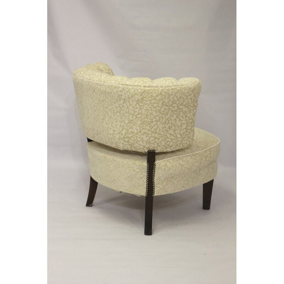 Image 1 of Vintage fluwelen fauteuil van Otto Schulz voor Casal, Zweden 1940