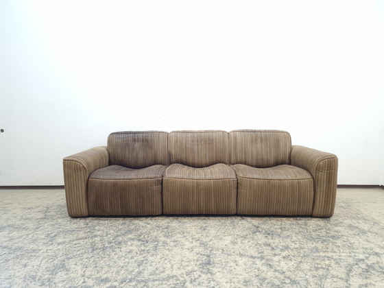 Image 1 of Ernst Lüthy driezits De Sede designer sofa leren bank