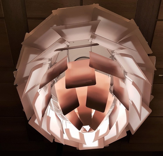 Image 1 of Artichoke Koperen Roos Plafondlamp Door Poul Henningsen Voor Louis Poulsen