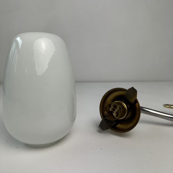 Image 1 of Vintage Opaline Staande en Lage Lamp