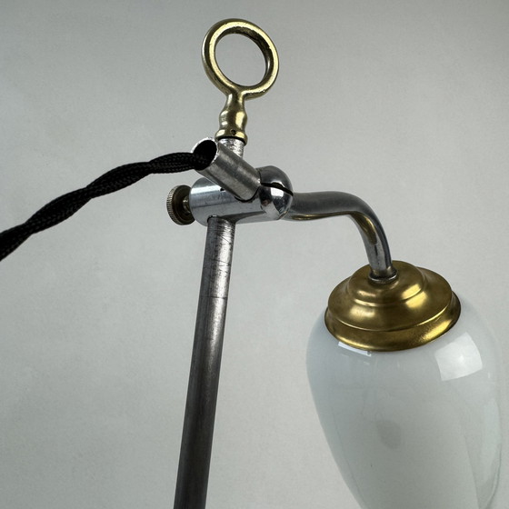 Image 1 of Vintage Opaline Staande en Lage Lamp