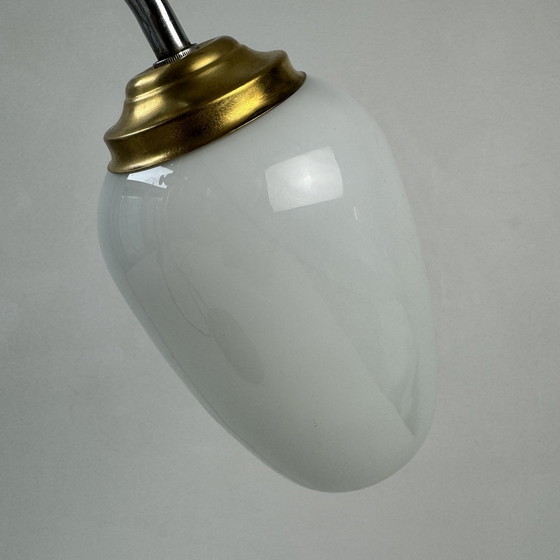 Image 1 of Vintage Opaline Staande en Lage Lamp