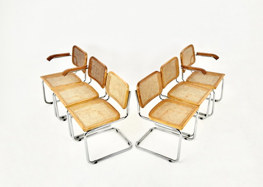 Eetkamerstoelen Stijl B32 van Marcel Breuer, set van 6