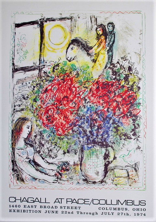 Marc Chagall-----La Chevauchee     uit 1974