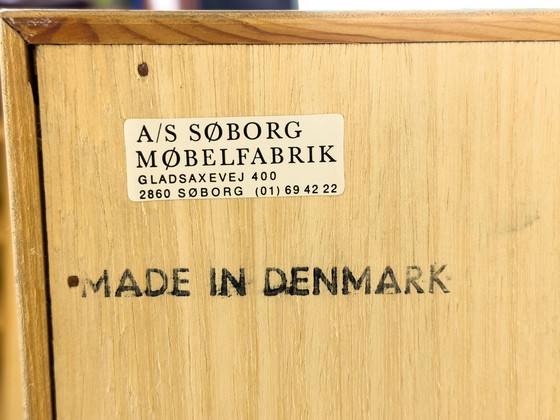 Image 1 of Deense secretaire in eikenhout van Børge Mogensen voor Søborg Møbelfabrik, 1960S