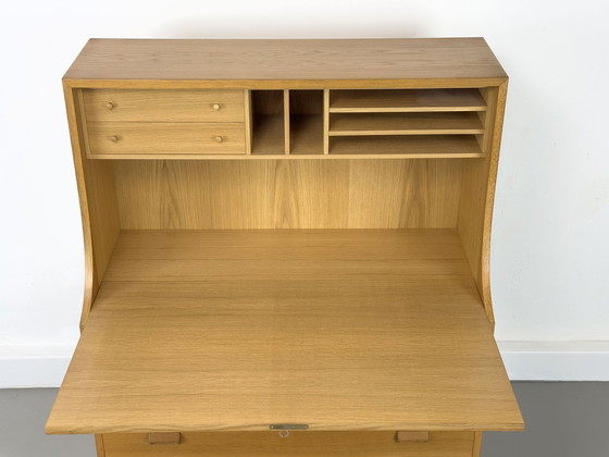 Image 1 of Deense secretaire in eikenhout van Børge Mogensen voor Søborg Møbelfabrik, 1960S