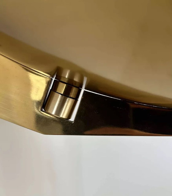 Image 1 of Messing dimmer wandlamp, Frankrijk 1980