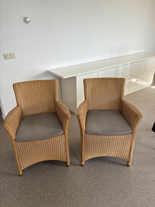 2x Loyd Loom stoelen