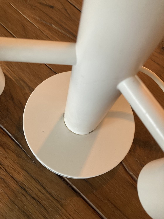 Image 1 of Mid-Century Zwitsers Design Tafellamp Temde ‘60 Wit Vintage 