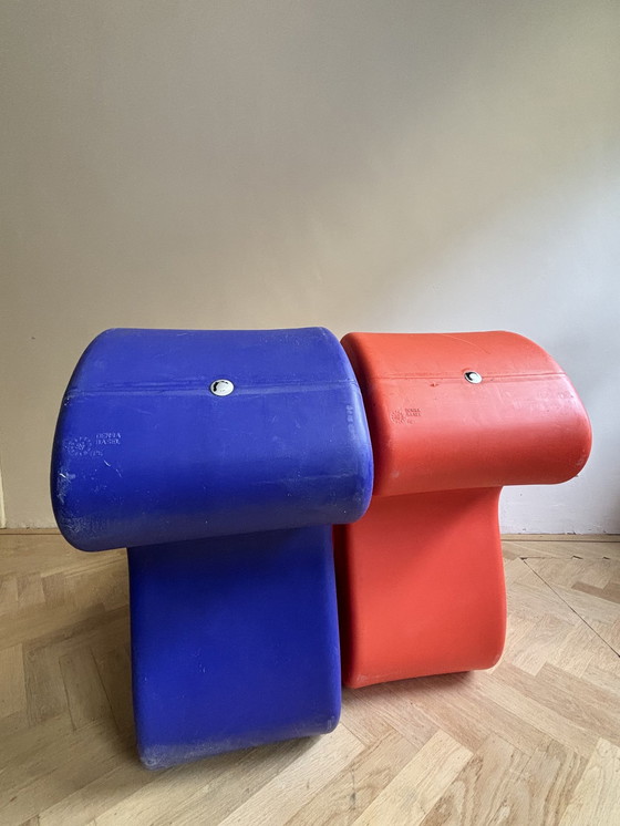 Image 1 of 2x Verner Panton fantoom fauteuils