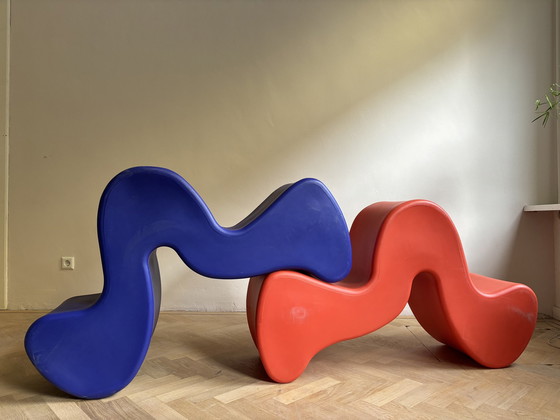 Image 1 of 2x Verner Panton fantoom fauteuils