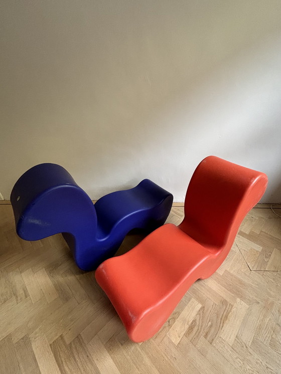 Image 1 of 2x Verner Panton fantoom fauteuils