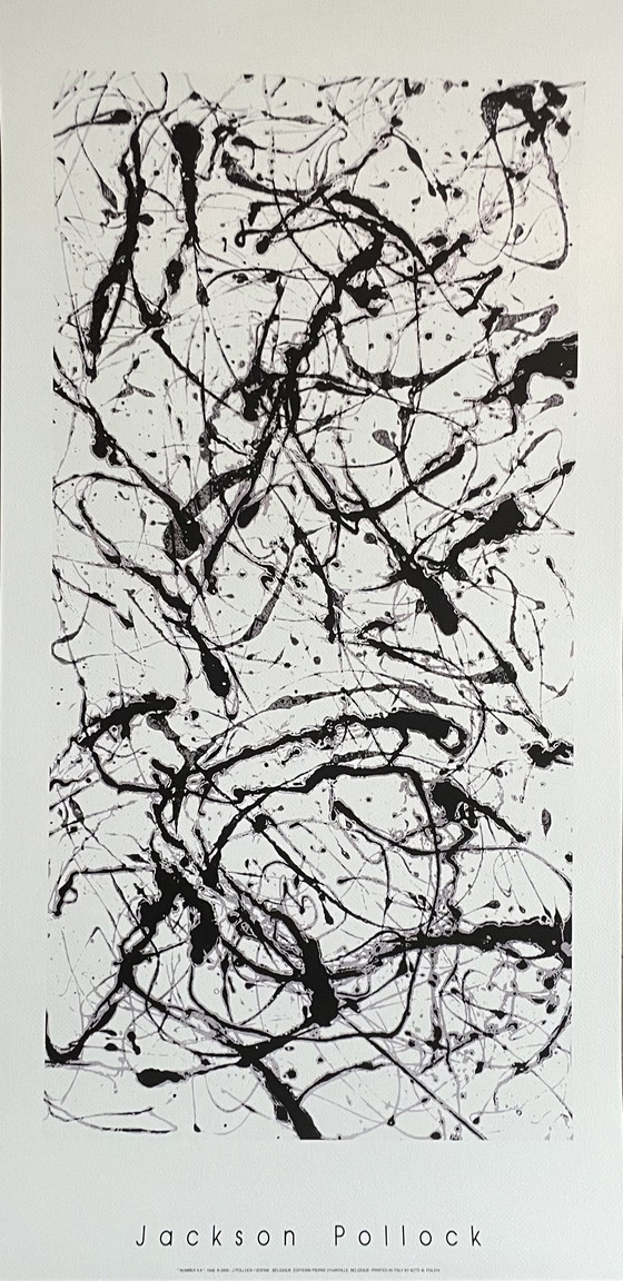 Image 1 of Jackson Pollock ( 1912-1956),Nummer IIA, Copyright 2000 J. Pollock/SOFAM Belgique, Editions Pierre D'Harville, Gedrukt in Italië