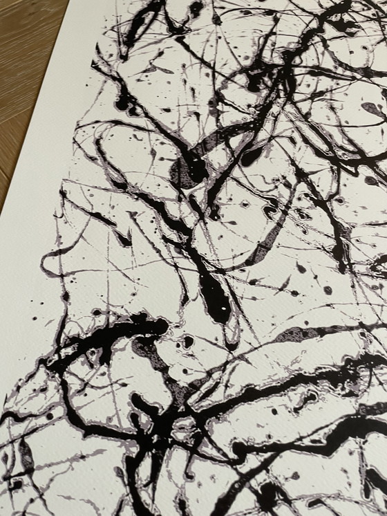 Image 1 of Jackson Pollock ( 1912-1956),Nummer IIA, Copyright 2000 J. Pollock/SOFAM Belgique, Editions Pierre D'Harville, Gedrukt in Italië