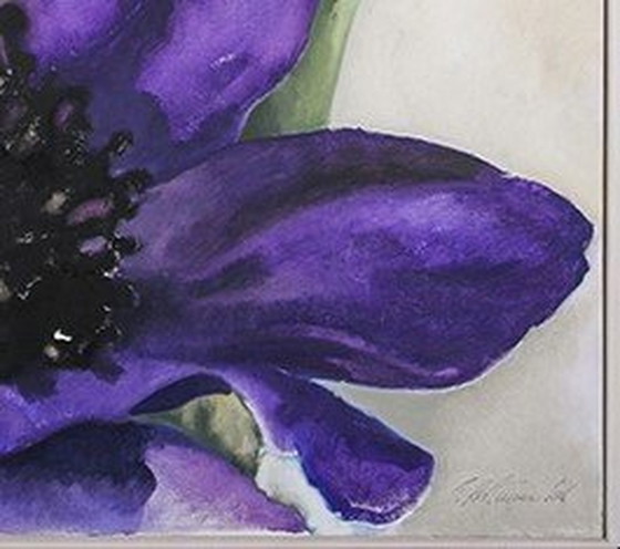 Image 1 of Anemoon - Acrylschilderij door Susanne Hartmann