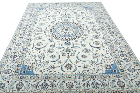 Image 1 of Handgeknoopt Nain 9 La Met Zijde Oosters Tapijt 345 X 257 Cm