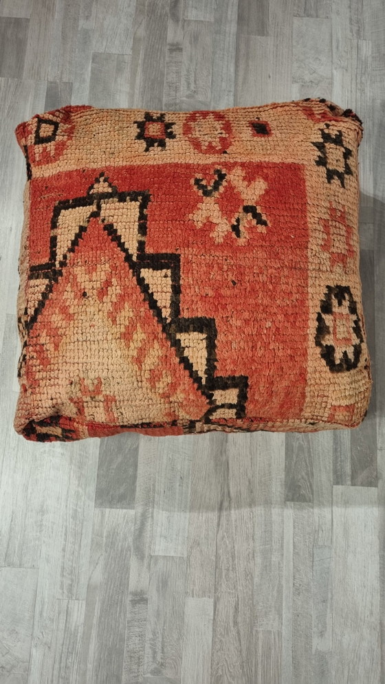 Image 1 of Vintage Berber Poef Uit Marokko