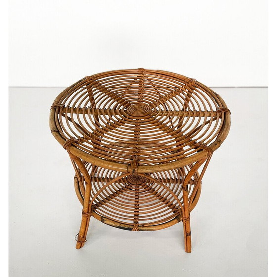 Image 1 of Vintage rotan woonkamer set, Italië 1970