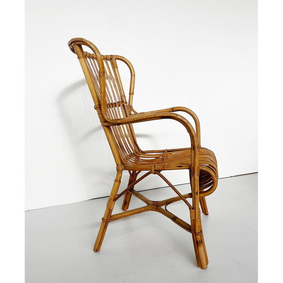 Image 1 of Vintage rotan woonkamer set, Italië 1970