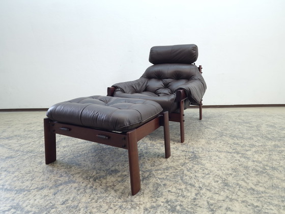 Image 1 of Percival Lafer MP 41 Set fauteuil met kruk Perfect! Vintage design fauteuil Brutalisme