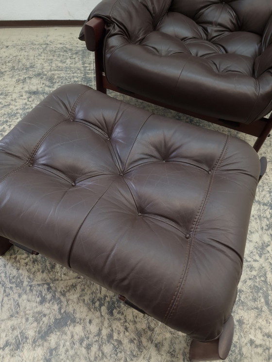 Image 1 of Percival Lafer MP 41 Set fauteuil met kruk Perfect! Vintage design fauteuil Brutalisme