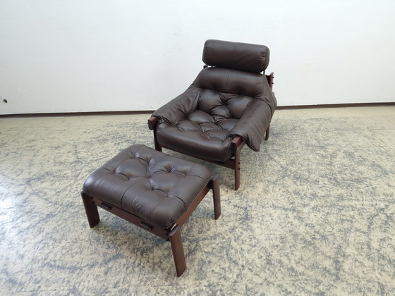 Image 1 of Percival Lafer MP 41 Set fauteuil met kruk Perfect! Vintage design fauteuil Brutalisme