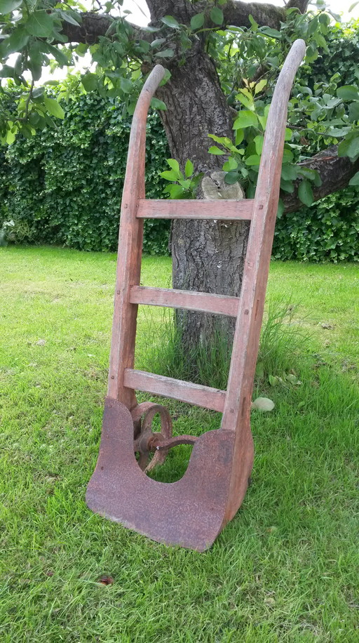 Brocante steekwagen/zakkenwagen hoogte 114 cm