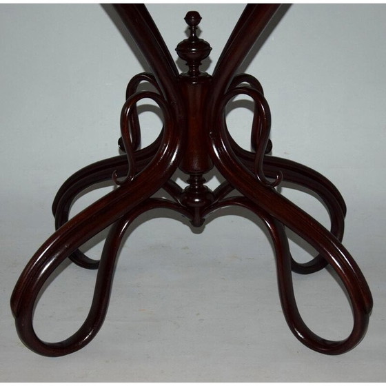 Image 1 of Vintage gebogen beukenhouten eettafel, 1890