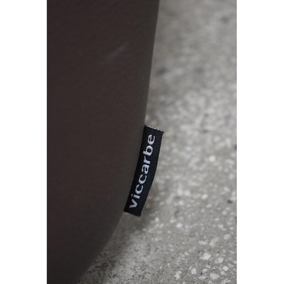 Image 1 of Vintage bruin lederen chaise longue van Viccarbe, Spanje