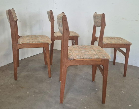 Image 1 of Teak Deens Design Eetkamerstoelen Set