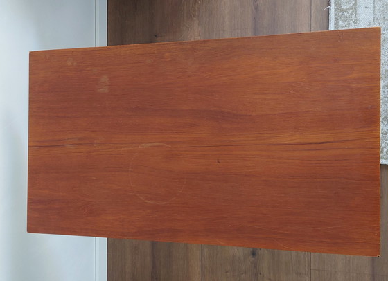 Image 1 of Vintage tafeltje met draaiblad