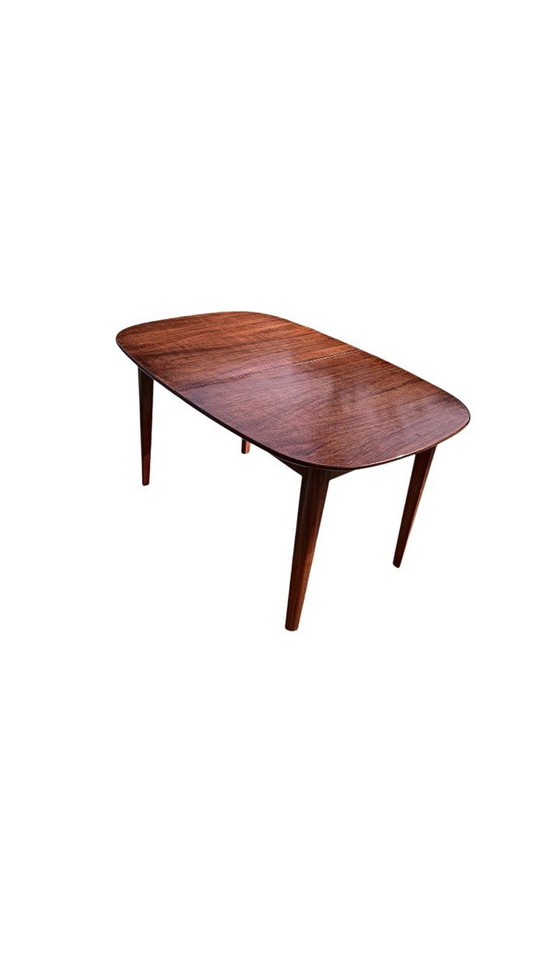 Image 1 of Uitschuifbare Vintage Hoogglans Tafel, Rijk Aan Details 