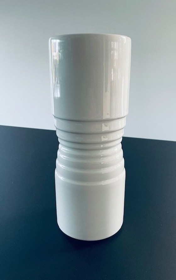 Image 1 of Moderne Vintage Cilindrische Vaas - Italian Design