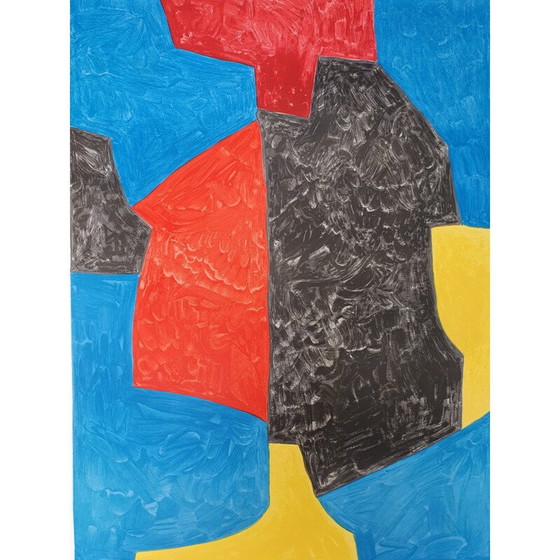 Image 1 of Vintage litho van Serge Poliakoff, 1965