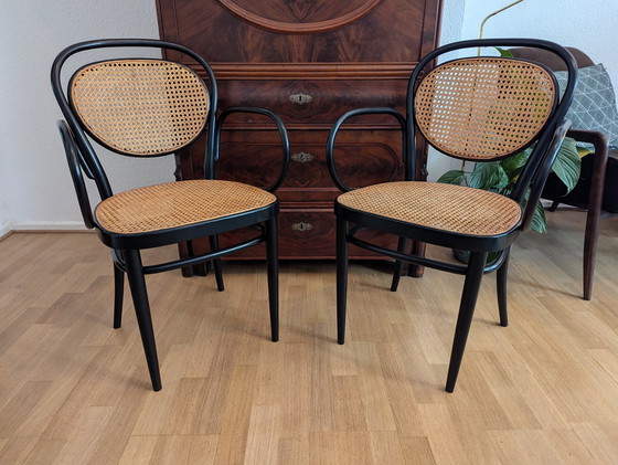 Image 1 of 2x Thonet Stoel En Kruk