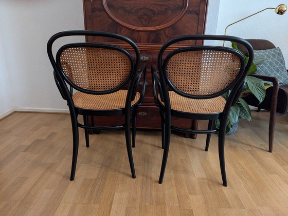 Image 1 of 2x Thonet Stoel En Kruk