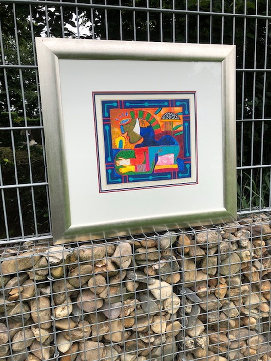 Image 1 of Clemens Briels, Vrouw met een soort paraplu