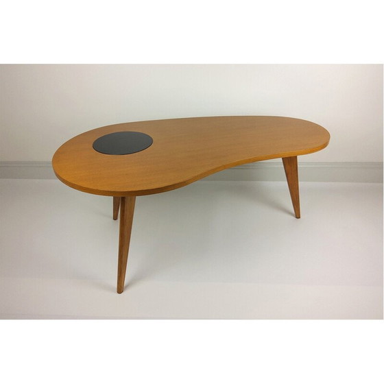 Image 1 of Vintage massief eiken salontafel, 1950