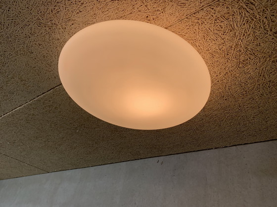 Image 1 of Minimalistische Glazen Plafondlamp - Gispen Design