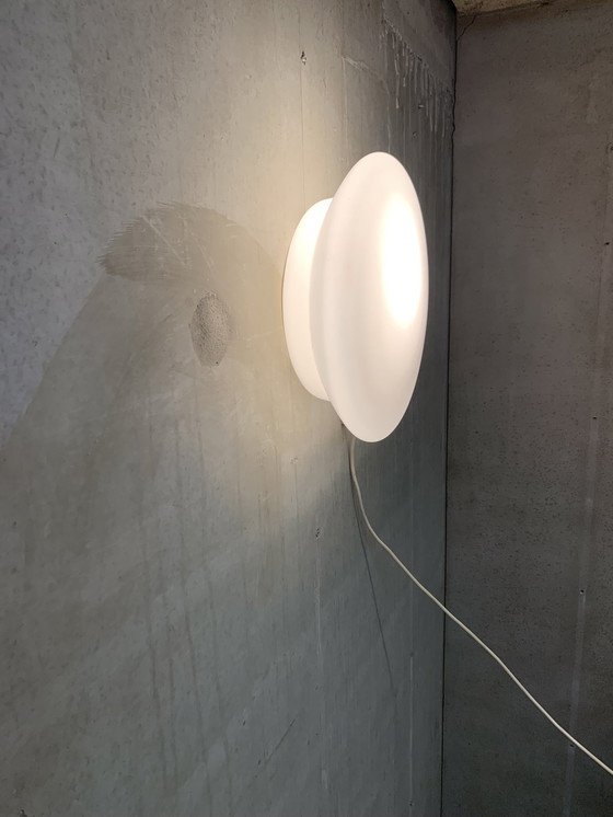 Image 1 of Minimalistische Glazen Plafondlamp - Gispen Design