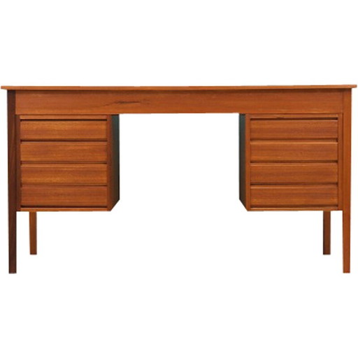 Vintage teakhouten bureau, Denemarken 1970