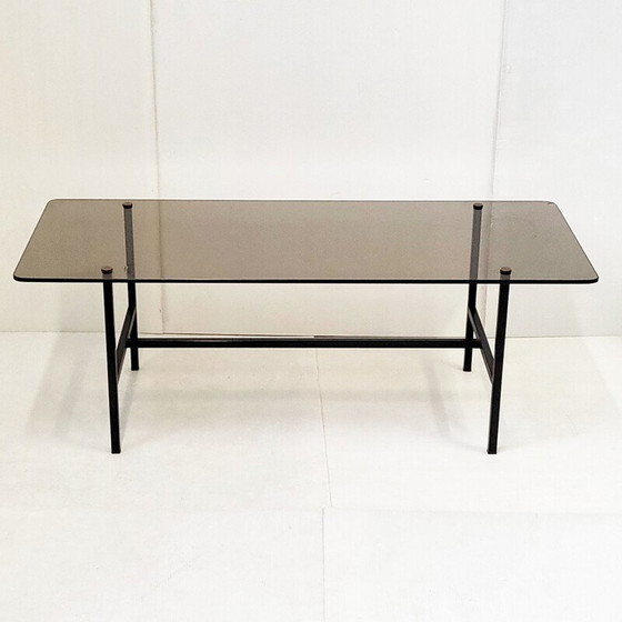 Image 1 of Vintage glazen salontafel, 1950