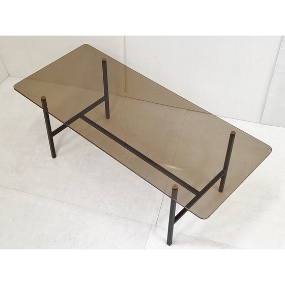 Image 1 of Vintage glazen salontafel, 1950