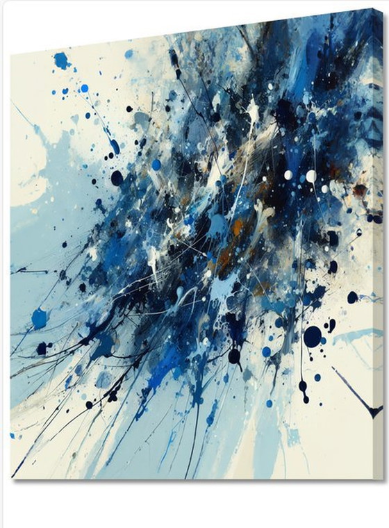 Image 1 of Jackson Pollock  ---Dripping Blue    Xl