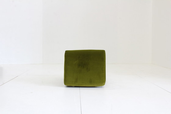 Image 1 of Vintage groen velours fauteuil Italië , 1970s