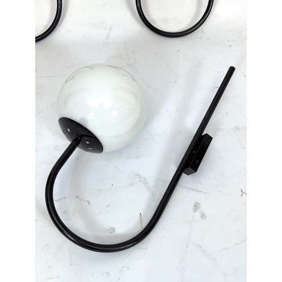 Image 1 of Set van 3 mid-century Italiaanse bol wandlampen, 1960