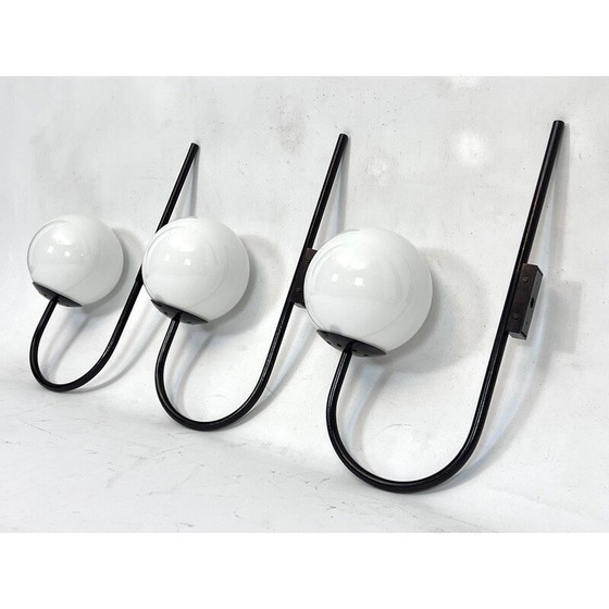 Image 1 of Set van 3 mid-century Italiaanse bol wandlampen, 1960
